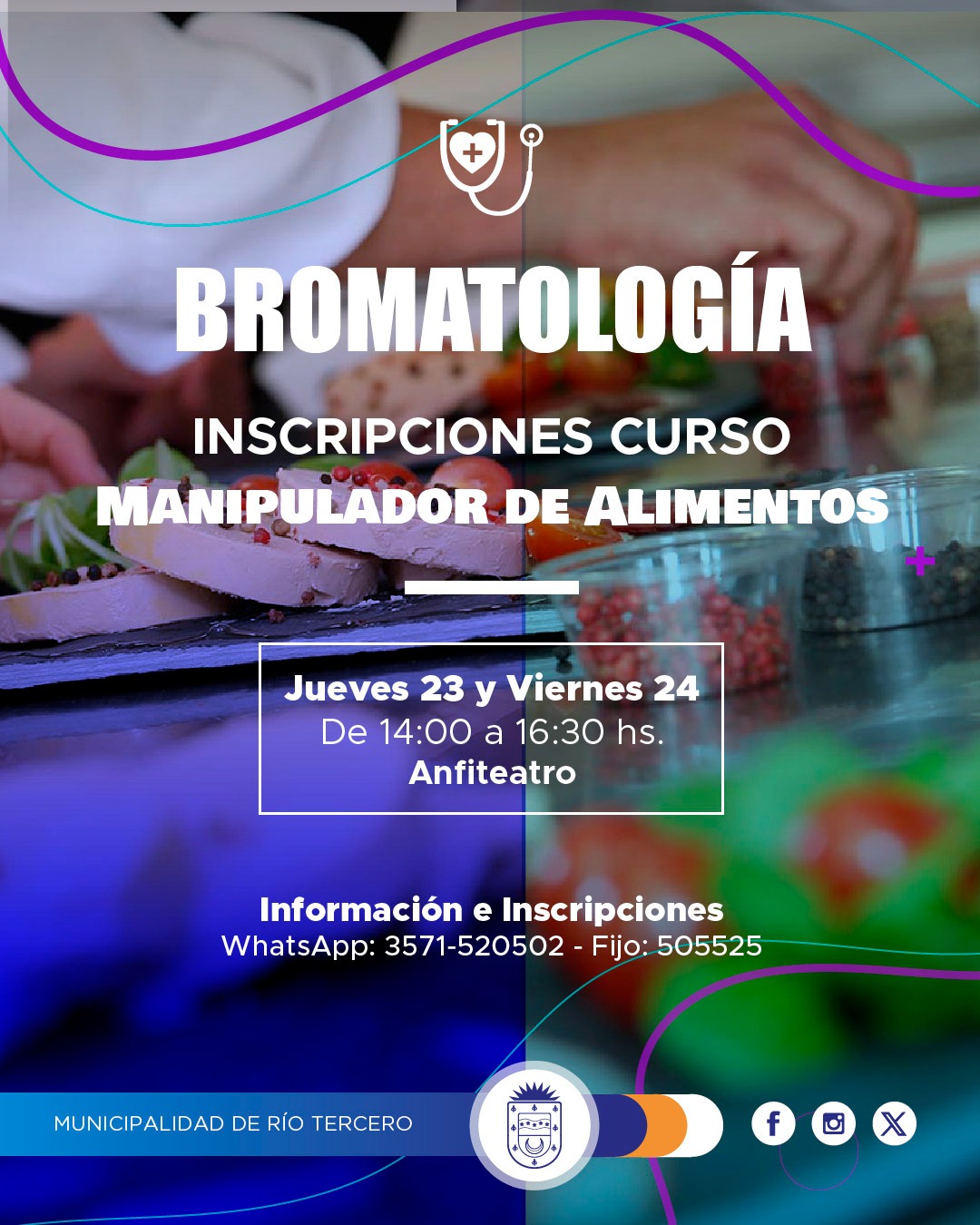 Inscripciones para un nuevo curso del carnet manipulador de alimentos