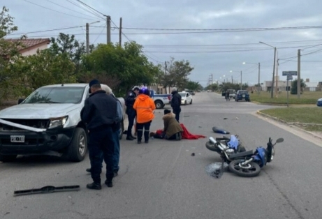 Parte policial: Una mujer sufrió heridas en un accidente de tránsito 