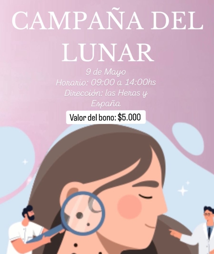 Campaña del Lunar: Volcec ofrece controles dermatológicos el 9 de mayo