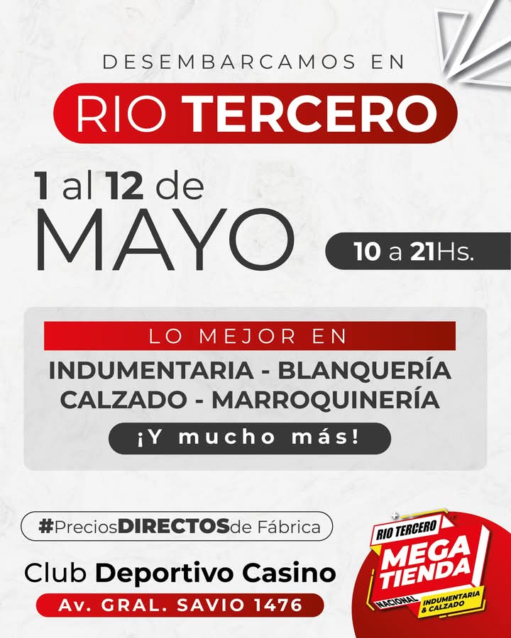 Mega Feria Nacional en Río Tercero