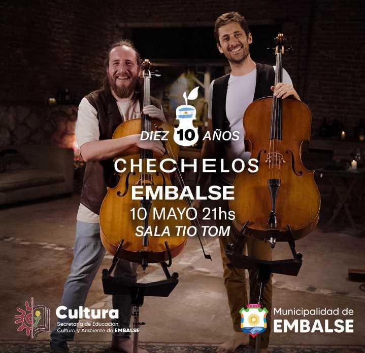 Chechelos llega a Embalse: El folklore también se puede hacer con violonchelo