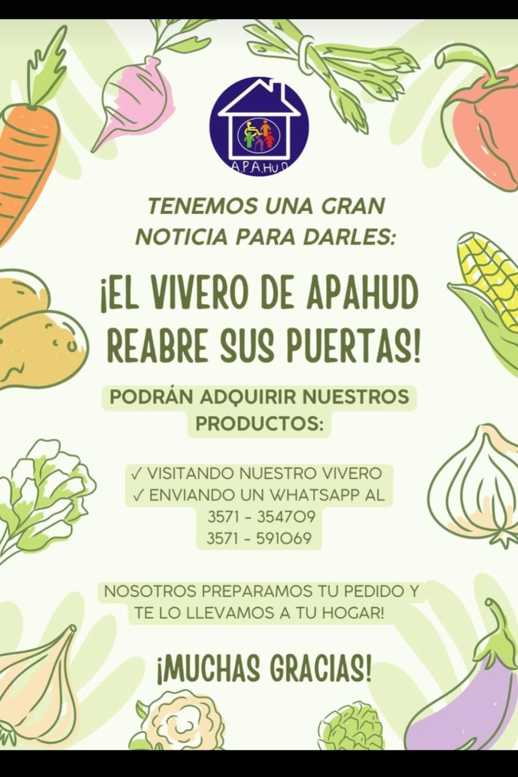APAHUD renueva su vivero y proyecta ventas con apoyo de la comunidad  