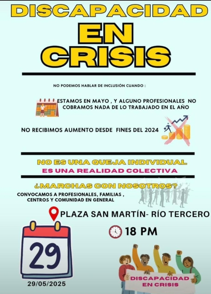 Crisis en discapacidad: Trabajamos sin cobrar y con menos derechos que nunca