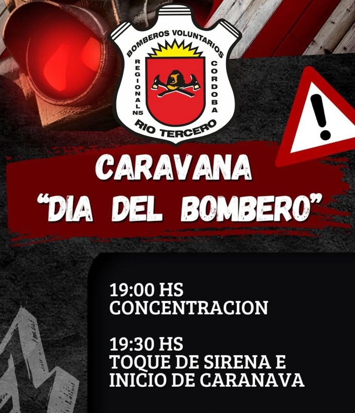 Se viene la Caravana del Día del Bombero: reconocimiento en cada rincón de la ciudad