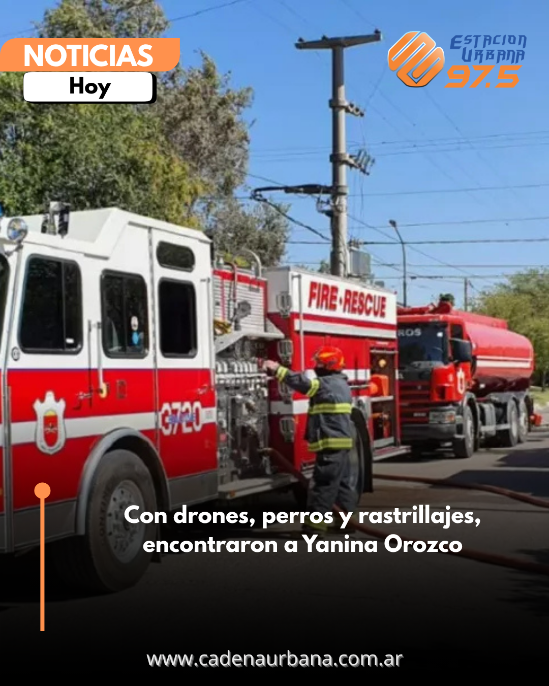 Con drones, perros y rastrillajes, encontraron a Yanina Orozco