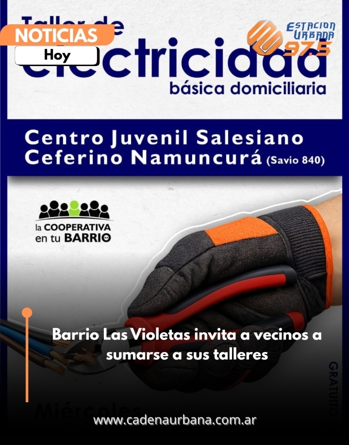 Barrio Las Violetas invita a vecinos a sumarse a sus talleres