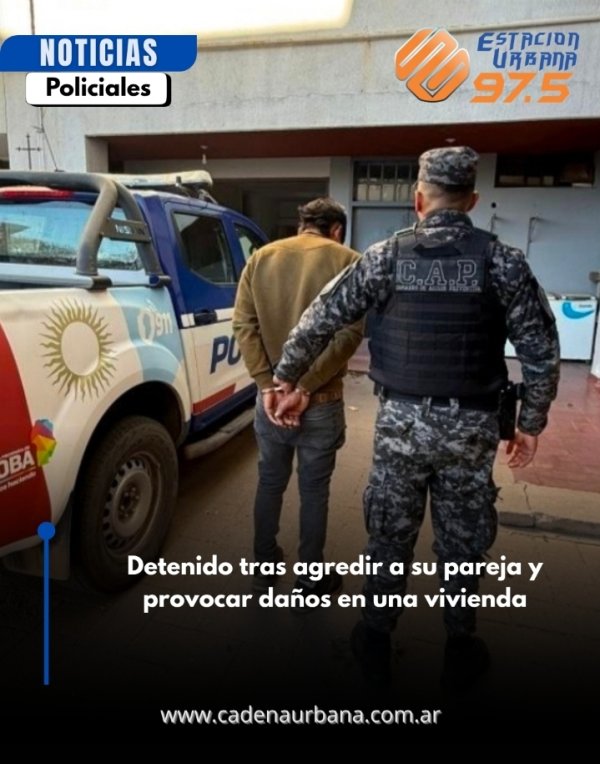 Detenido tras agredir a su pareja y provocar da&ntilde;os en una vivienda