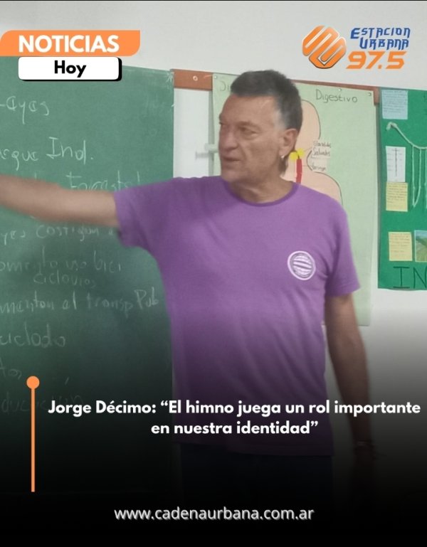 Jorge D&eacute;cimo: El himno juega un rol importante en nuestra identidad