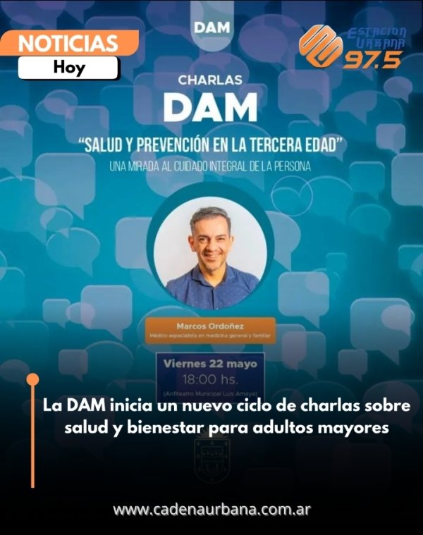 La DAM inicia un nuevo ciclo de charlas sobre salud y bienestar para adultos mayores