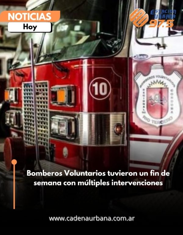 Bomberos Voluntarios tuvieron un fin de semana con m&uacute;ltiples intervenciones