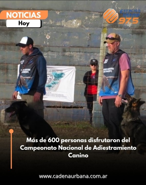 M&aacute;s de 600 personas disfrutaron del Campeonato Nacional de Adiestramiento Canino