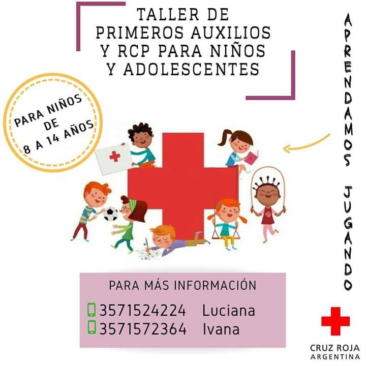 CRUZ ROJA DAR&Aacute; UN TALLER DE PRIMEROS AUXILIOS PARA NI&Ntilde;OS Y ADOLESCENTES
