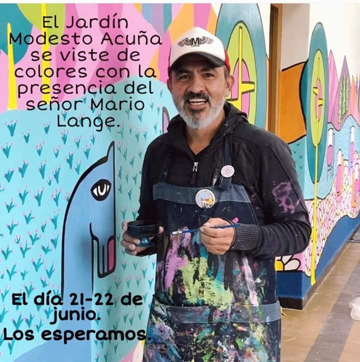 Siguen pintando murales en la ciudad en este caso en el Jard&iacute;n de Infantes Modesto Acu&ntilde;a