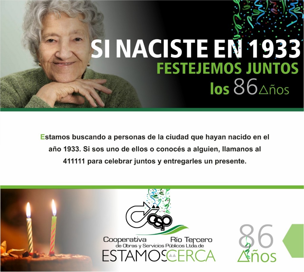La Cooperativa se prepara para festejar sus 86 a&ntilde;os con distintas actividades 