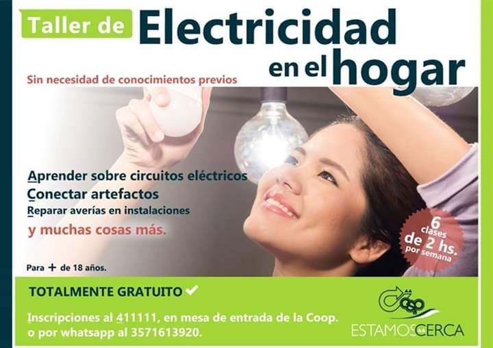 VUELVEN LOS TALLERES DE INICIACI&Oacute;N A LA NUEVAS TECNOLOG&Iacute;AS Y CURSOS DE ELECTRICIDAD EN LA COOPERATIVA 