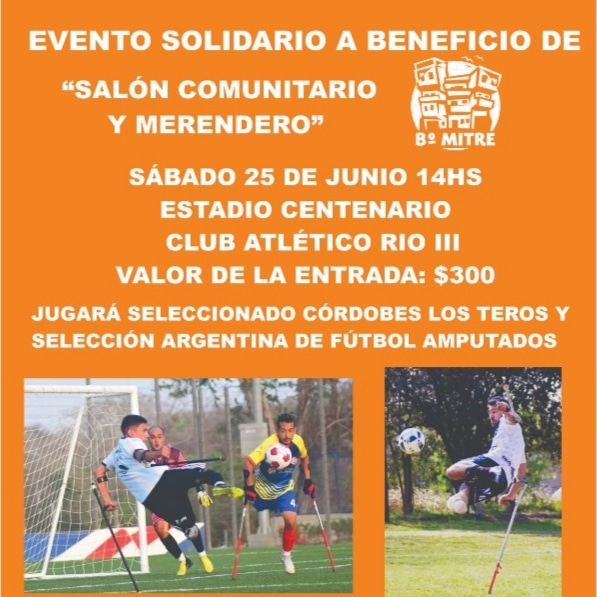EVENTO SOLIDARIO A BENEFICIO DEL SALÓN COMUNITARIO Y MERENDERO DE BARRIO MITRE