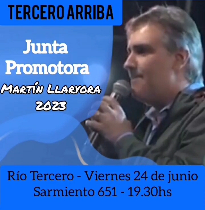 PRESENTAN EL VIERNES LA JUNTA PROMOTORA DE MARTÍN LLARYORA EN EL DEPARTAMENTO