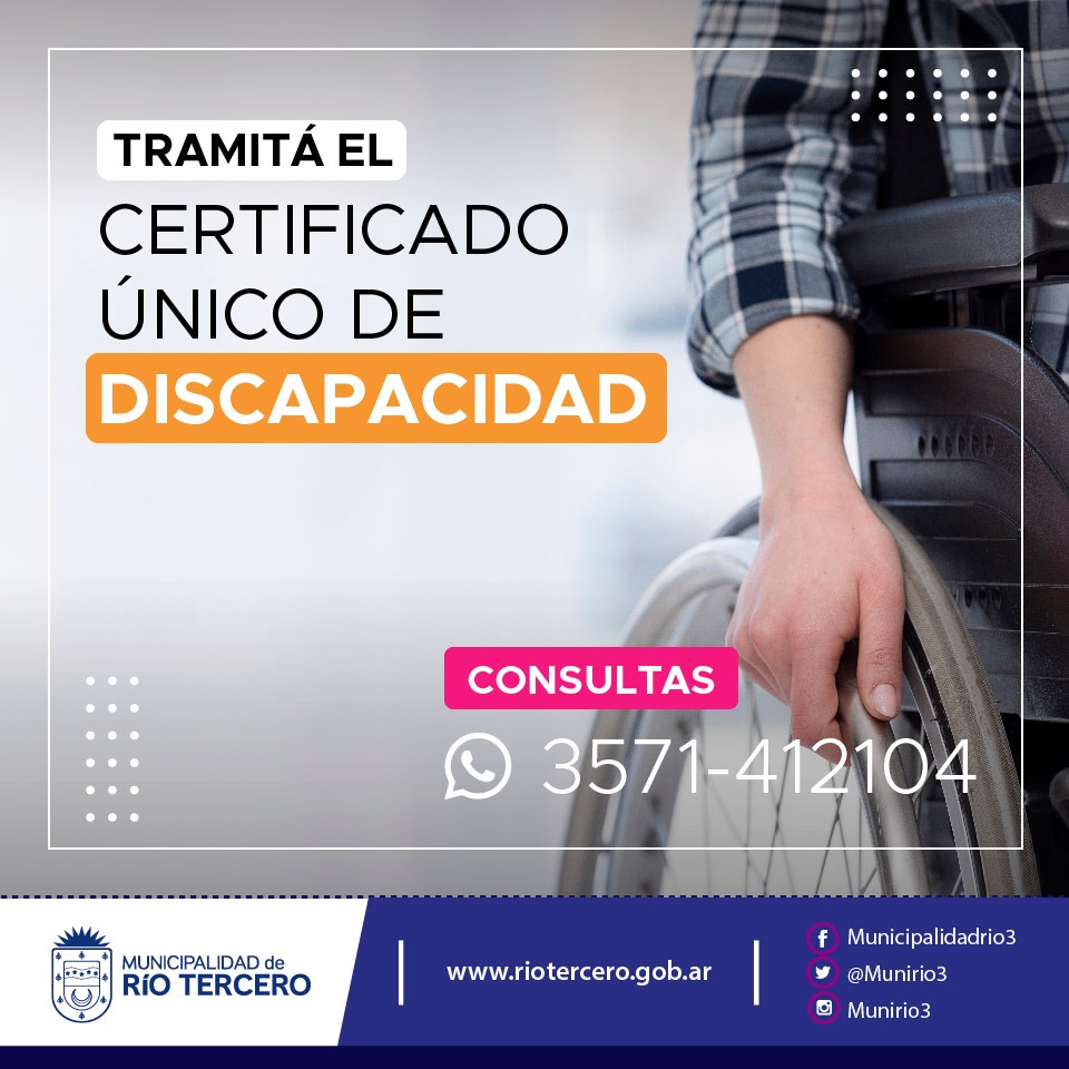 CERTIFICADO ÚNICO DE DISCAPACIDAD