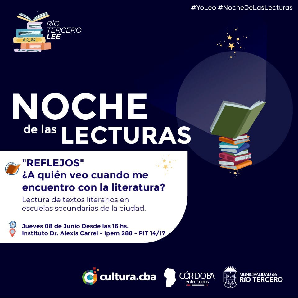 MAÑANA SE LLEVARÁ A CABO *LA NOCHE DE LAS LECTURAS* EN DISTINTAS INSTITUCIONES EDUCATIVAS DE LA CIUDAD