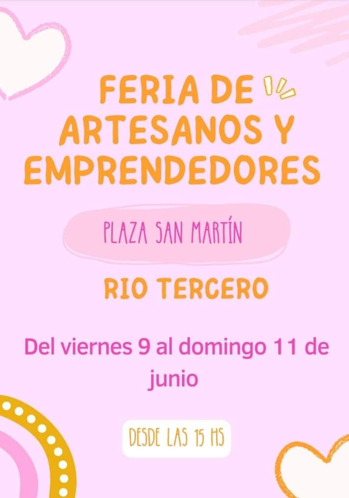 FERIA DE ARTESANOS ESTE FIN DE SEMANA EN PLAZA SAN MARTÍN