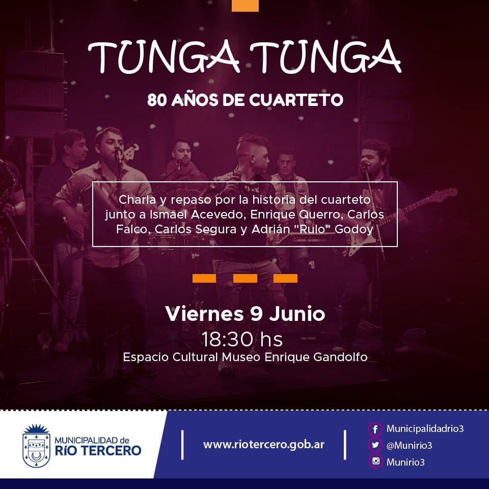 EL MUNICIPIO INVITA A FESTEJAR LOS 80 AÑOS DE CUARTETO