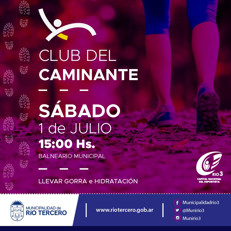 ESTE SÁBADO SE REALIZA UNA NUEVA ACTIVIDAD DEL CLUB DEL CAMINANTE