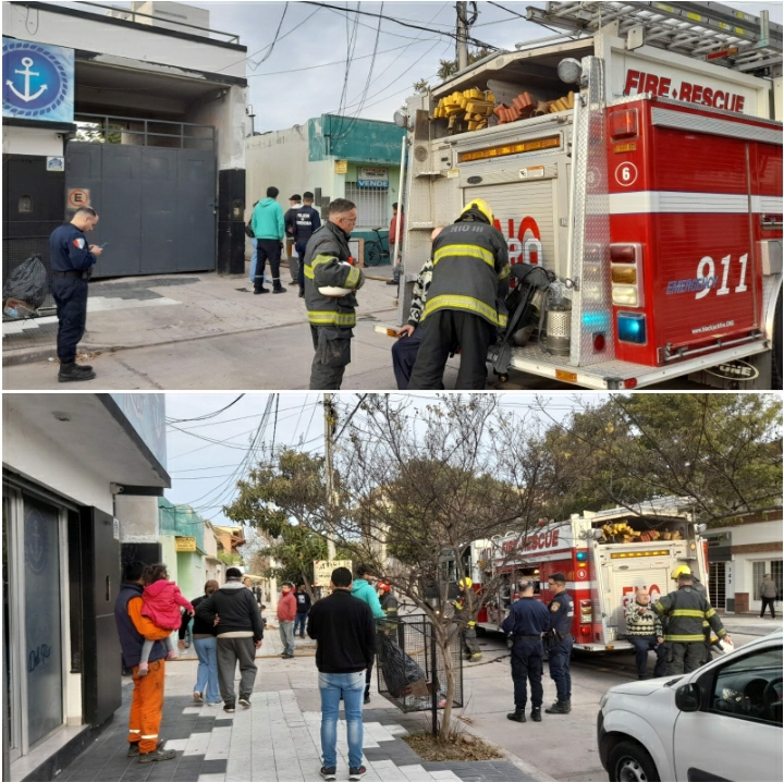Bomberos trabajaron en un principio de incendio en vivienda