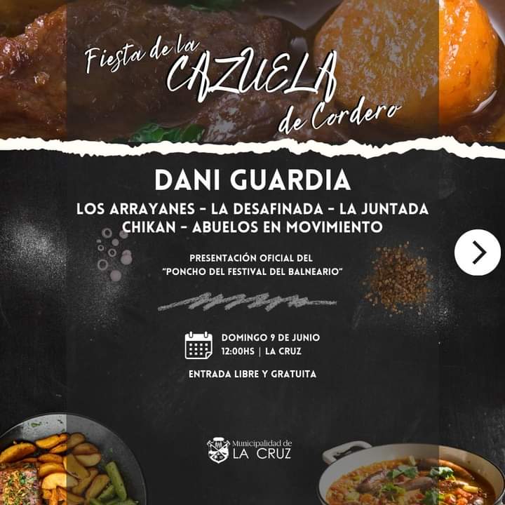 Grandes expectativas por el Festival de la Cazuela de Cordero en La Cruz