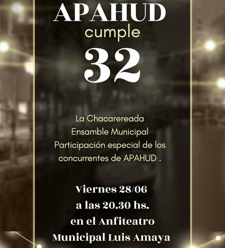 Paola Pereyra: estamos muy entusiasmados en los preparativos del 32 aniversario de APAHUD