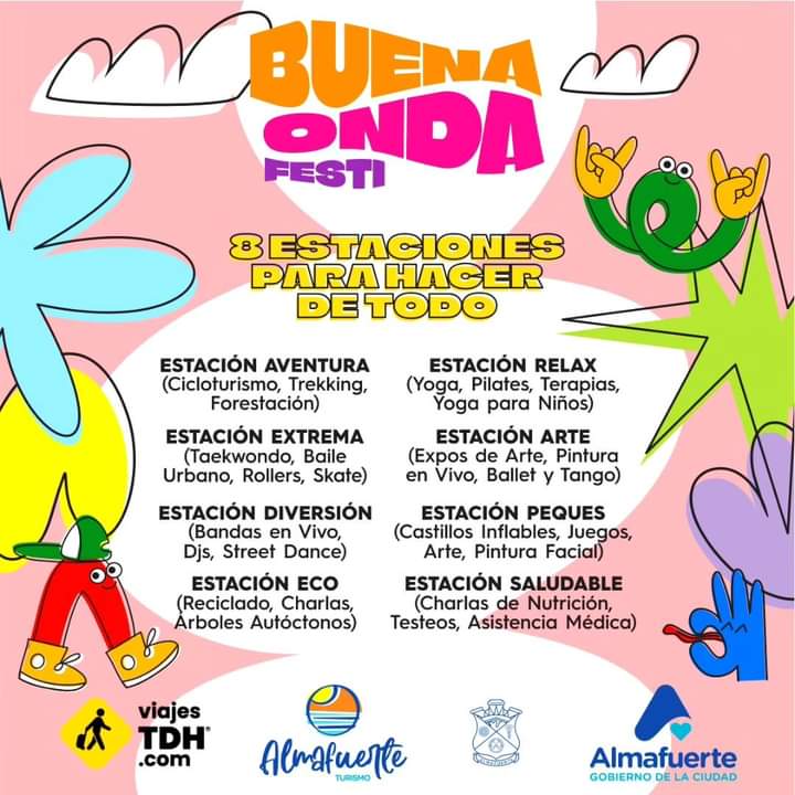 Buena Onda Festi: Almafuerte se prepara para mostrar sus atractivos naturales