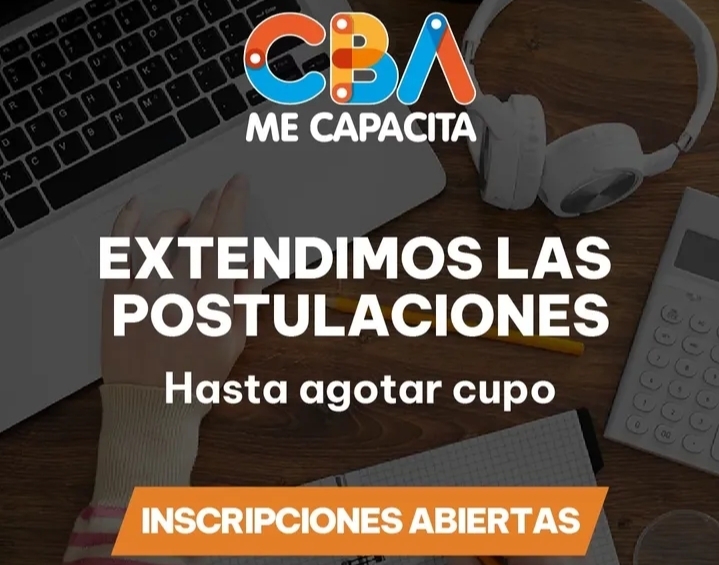 Se extiende el plazo de inscripciones para los cursos de CBA Me Capacita