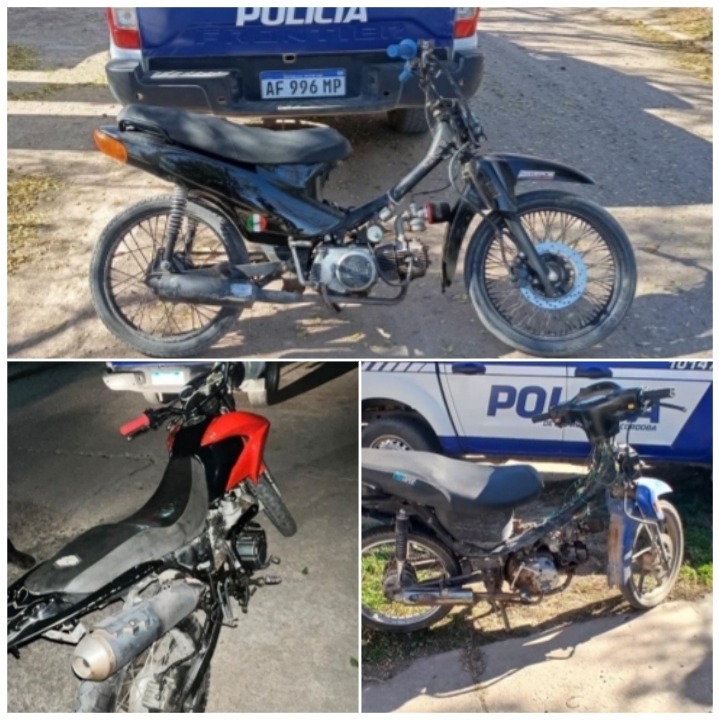 Parte policial: Tres motos secuestradas en controles policiales realizados ayer 