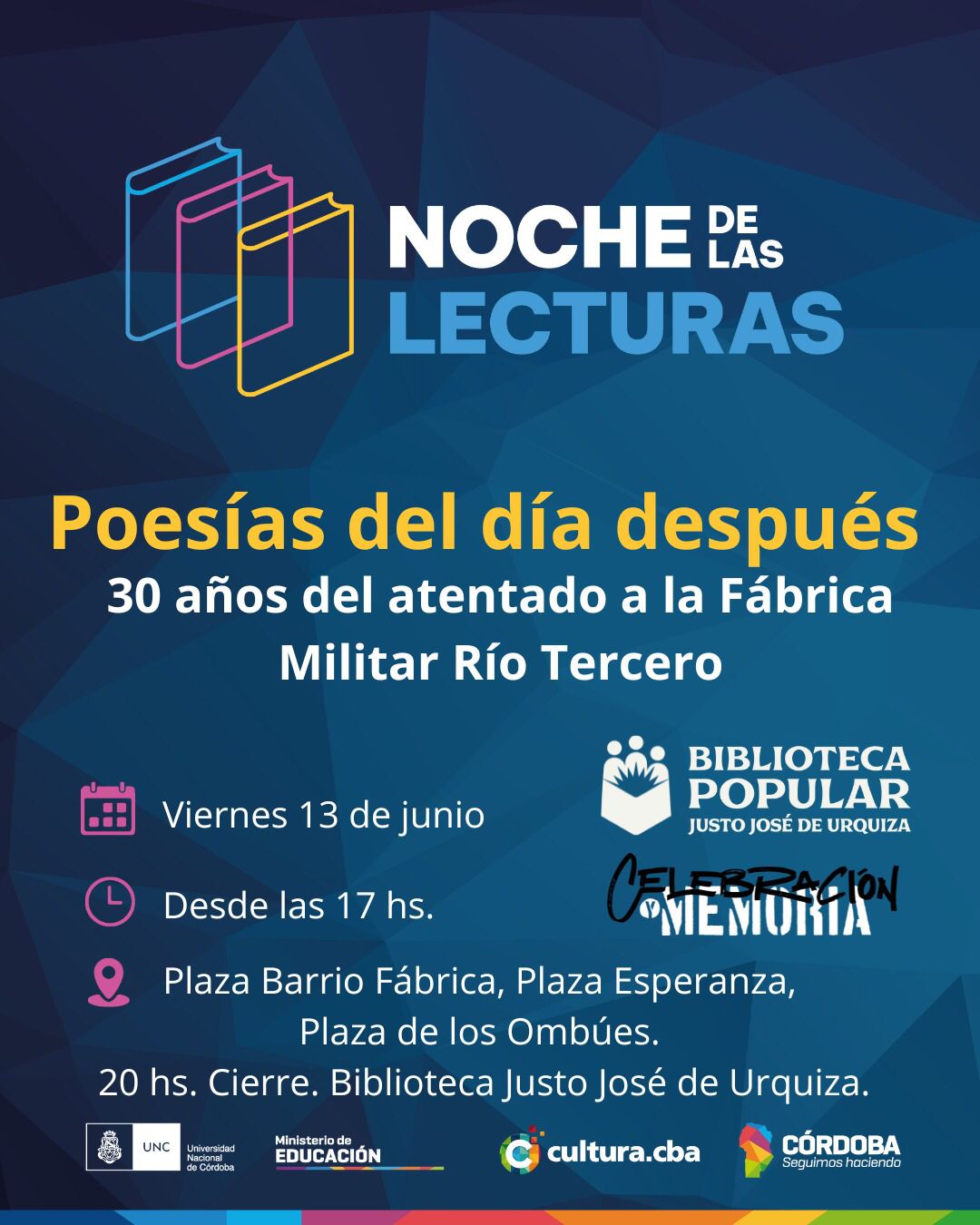 Memoria y poesía: la Biblioteca Urquiza invita a la Noche de las Lecturas 