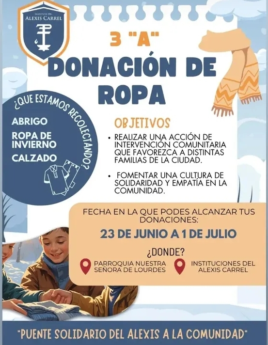 El colegio Alexis Carrel lanza su tradicional campaña solidaria