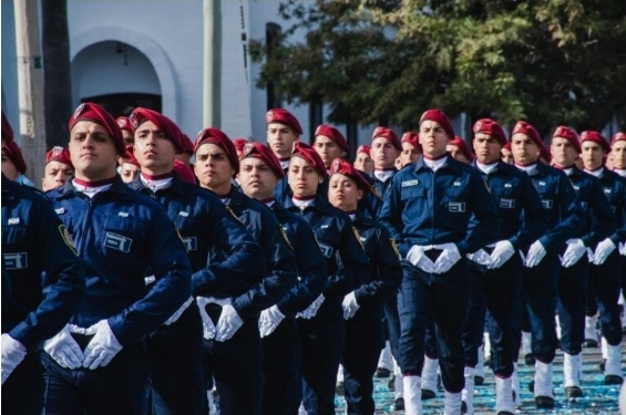  Río Tercero: 650 aspirantes de la Policía de Córdoba juraron lealtad a la bandera