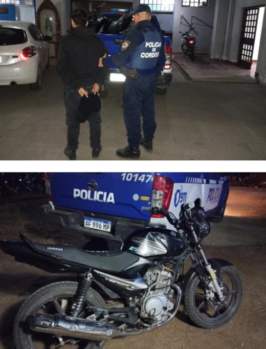 Parte policial: Joven detenido tras intentar robar una motocicleta
