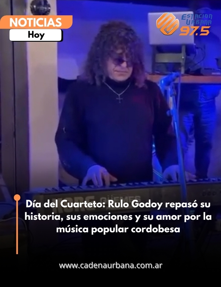 D&iacute;a del Cuarteto: Rulo Godoy repas&oacute; su historia, sus emociones y su amor por la m&uacute;sica popular cordobesa