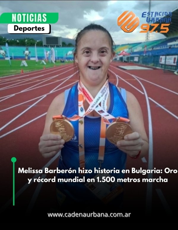Melissa Barber&oacute;n hizo historia en Bulgaria: Oro y r&eacute;cord mundial en 1.500 metros marcha