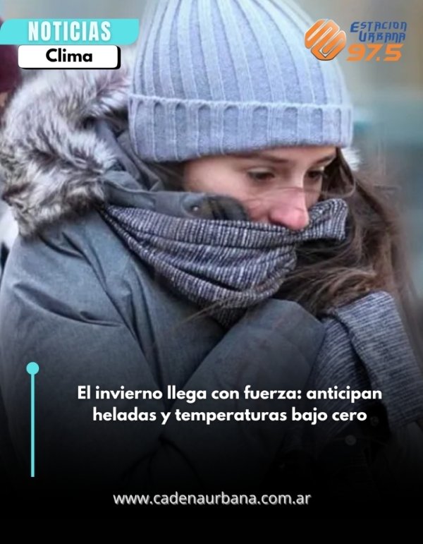 El invierno llega con fuerza: anticipan heladas y temperaturas bajo cero