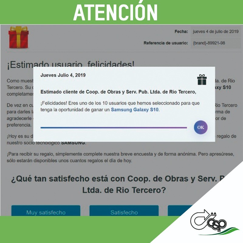 Desde la Cooperativa Informan que es FALSO el Concurso que est&aacute; circulando en las redes