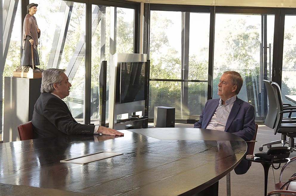 El gobernador Juan Schiaretti recibi&oacute; a Alberto Fern&aacute;ndez