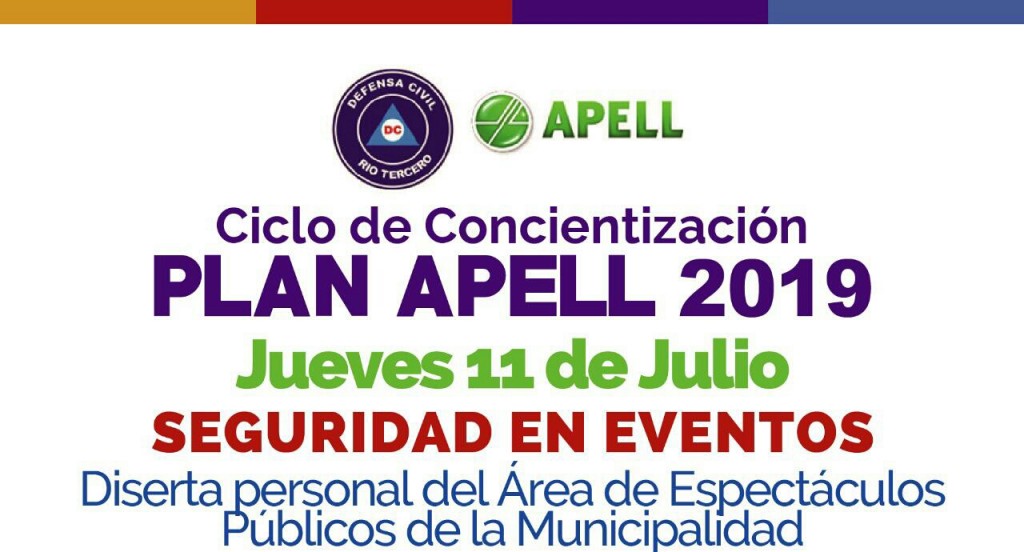 Ciclo de Concientizaci&oacute;n del Plan Apell: Tema de Hoy "Seguridad en Eventos"