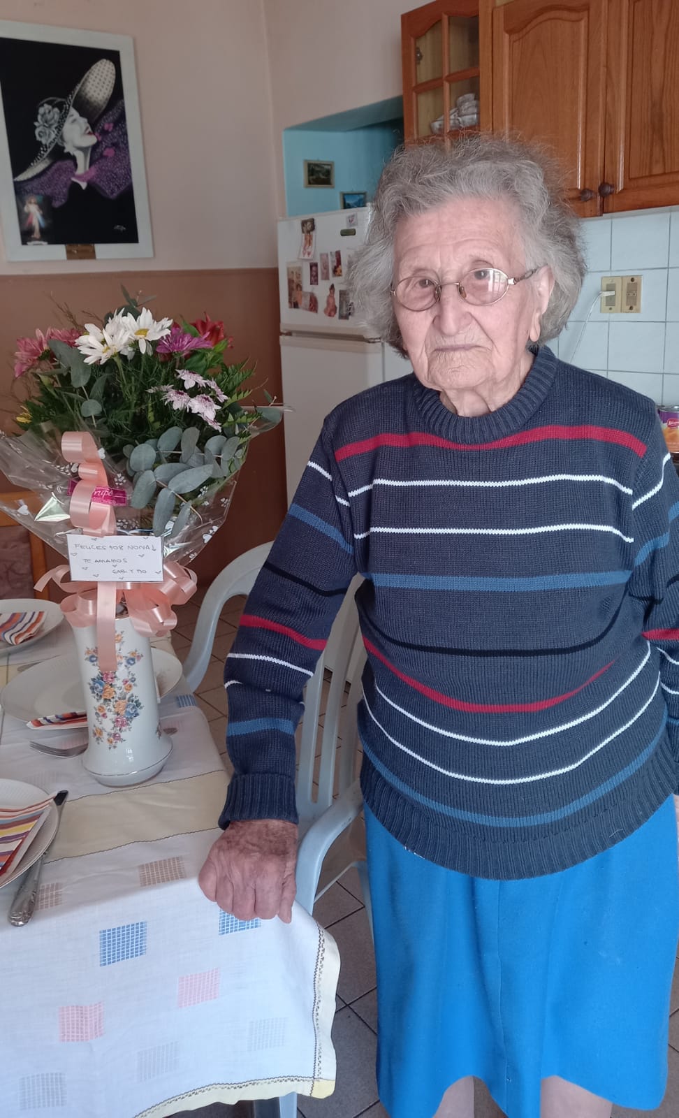 ONORINA APRATTO DE TAGLIAFERRO CUMPLE HOY 109 AÑOS