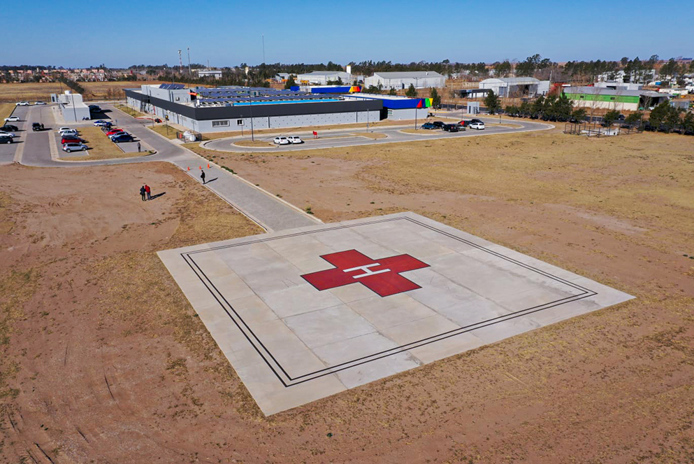 Río Tercero: Schiaretti habilitó pavimentación y el helipuerto del Hospital Regional