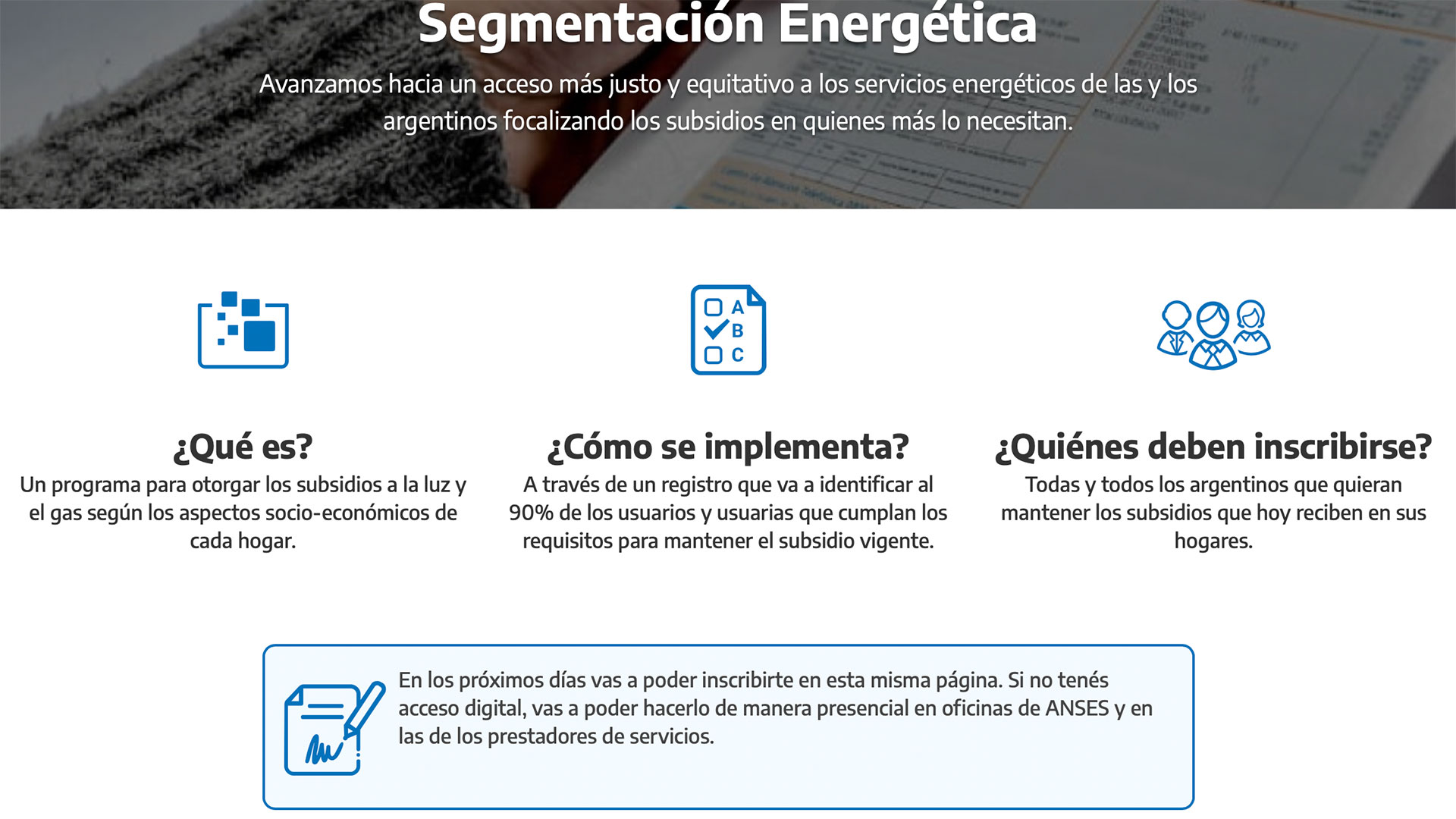 Hoy termina el plazo para solicitar subsidios y mañana regirá el nuevo cuadro tarifario