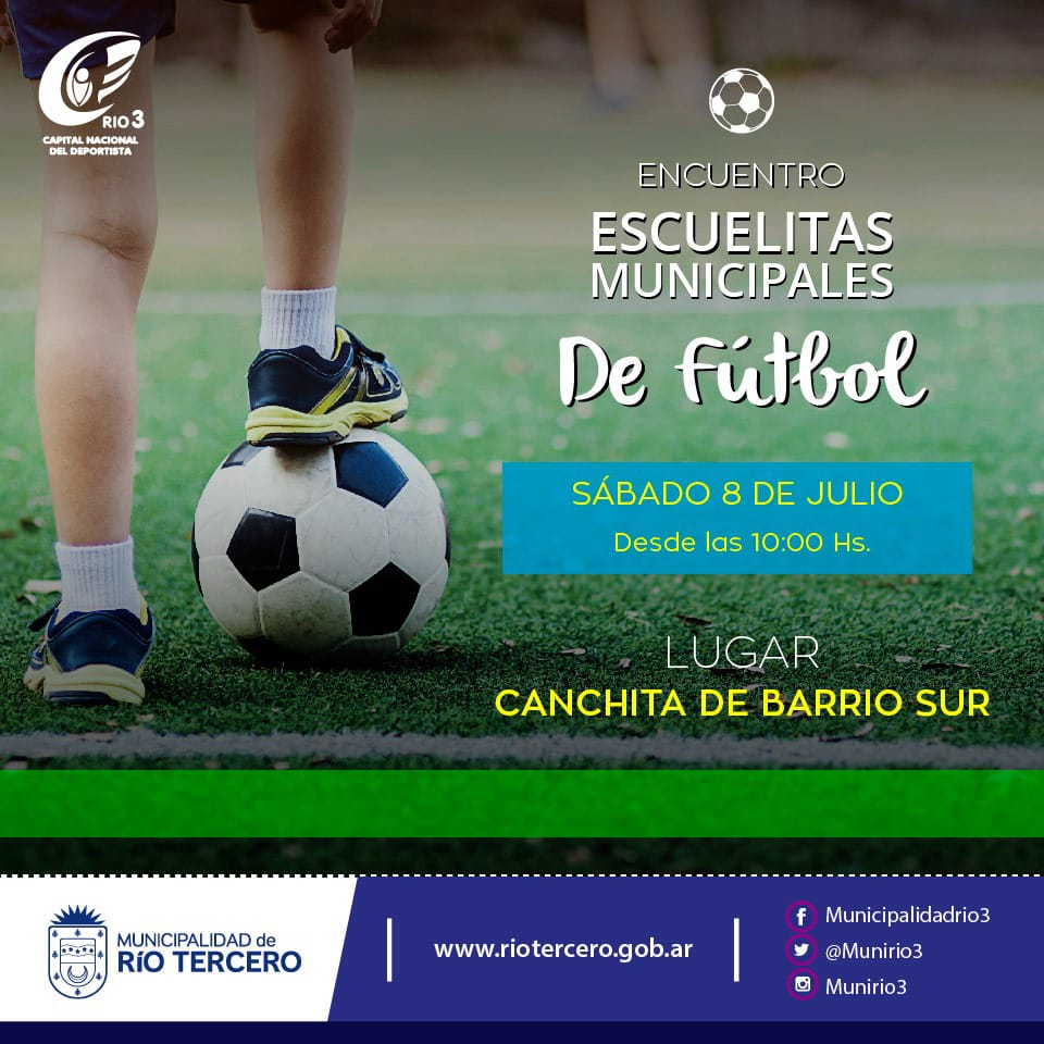 EL MUNICIPIO CONTINÚA CON LOS ENCUENTROS DE LAS ESCUELITAS DE FÚTBOL