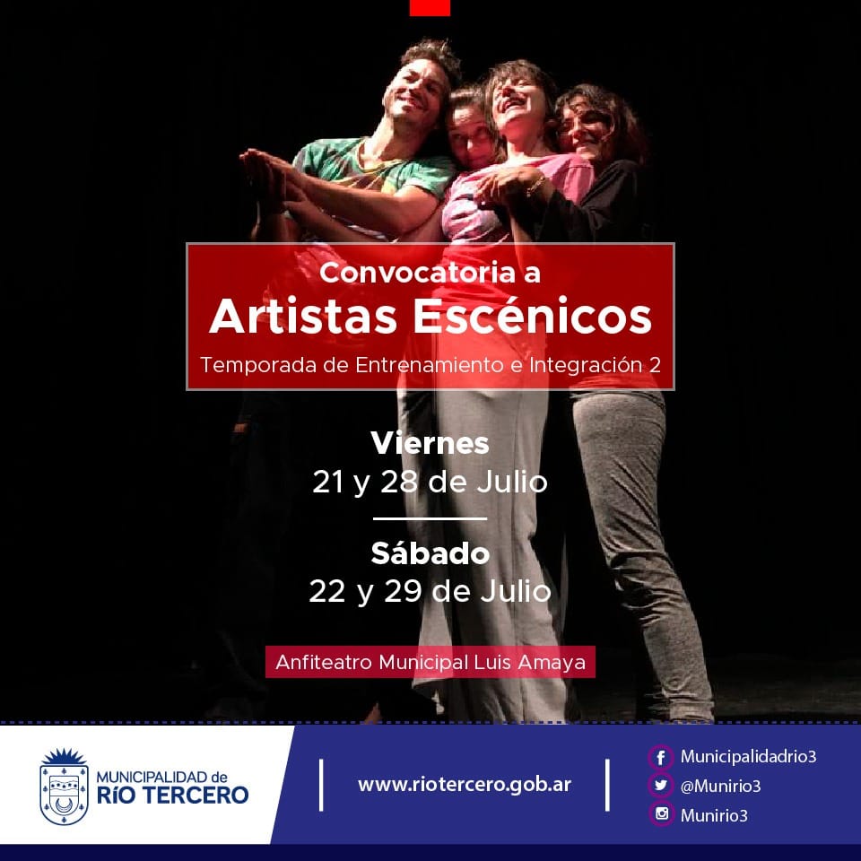 EL MUNICIPIO ABRE LA CONVOCATORIA A ARTISTAS ESCÉNICOS