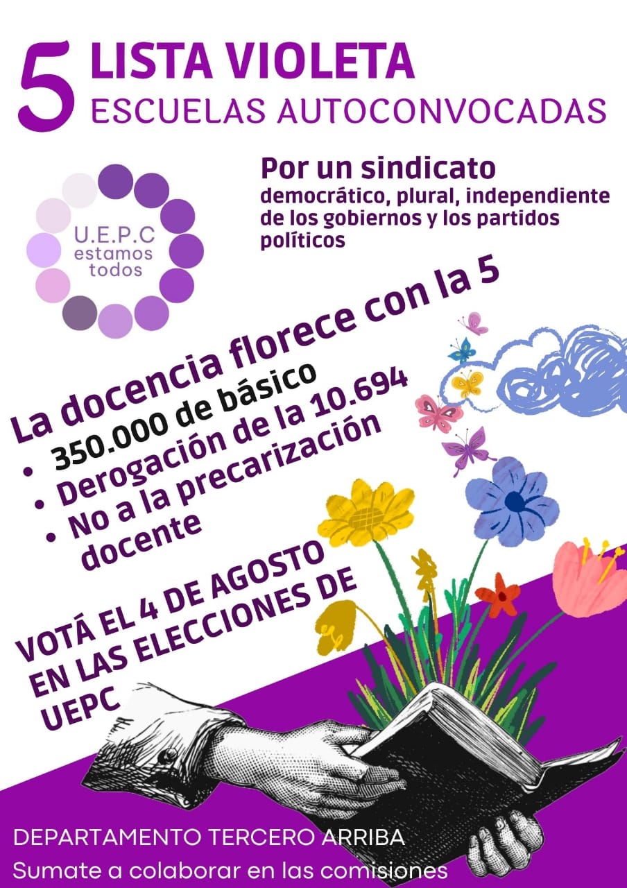 LA LISTA VIOLETA SE PRESENTA COMO UNA ALTERNATIVA EN LAS ELECCIONES DEPARTAMENTALES DE UEPC