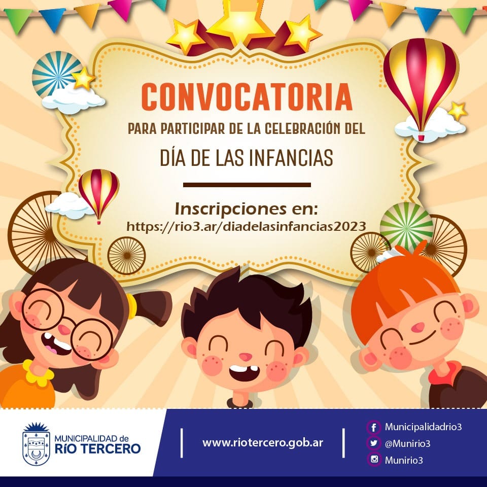 EL MUNICIPIO ABRIÓ LAS INSCRIPCIONES PARA SER PARTE DE LA CELEBRACIÓN DEL DÍA DE LAS INFANCIAS