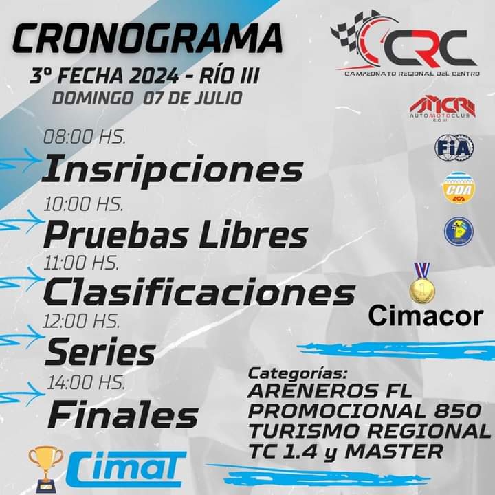 Llega esté domingo el campeonato regional del centro de automovilismo 
